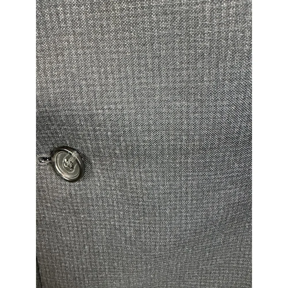 JOS. A. BANK RESERVE gray black check 100% wool mens jacket blazer 48L